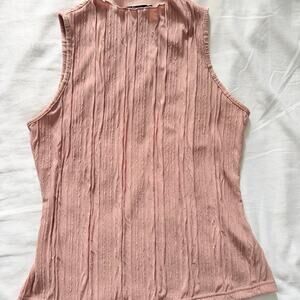 Lillusory dusty pink polyester sleeveless top